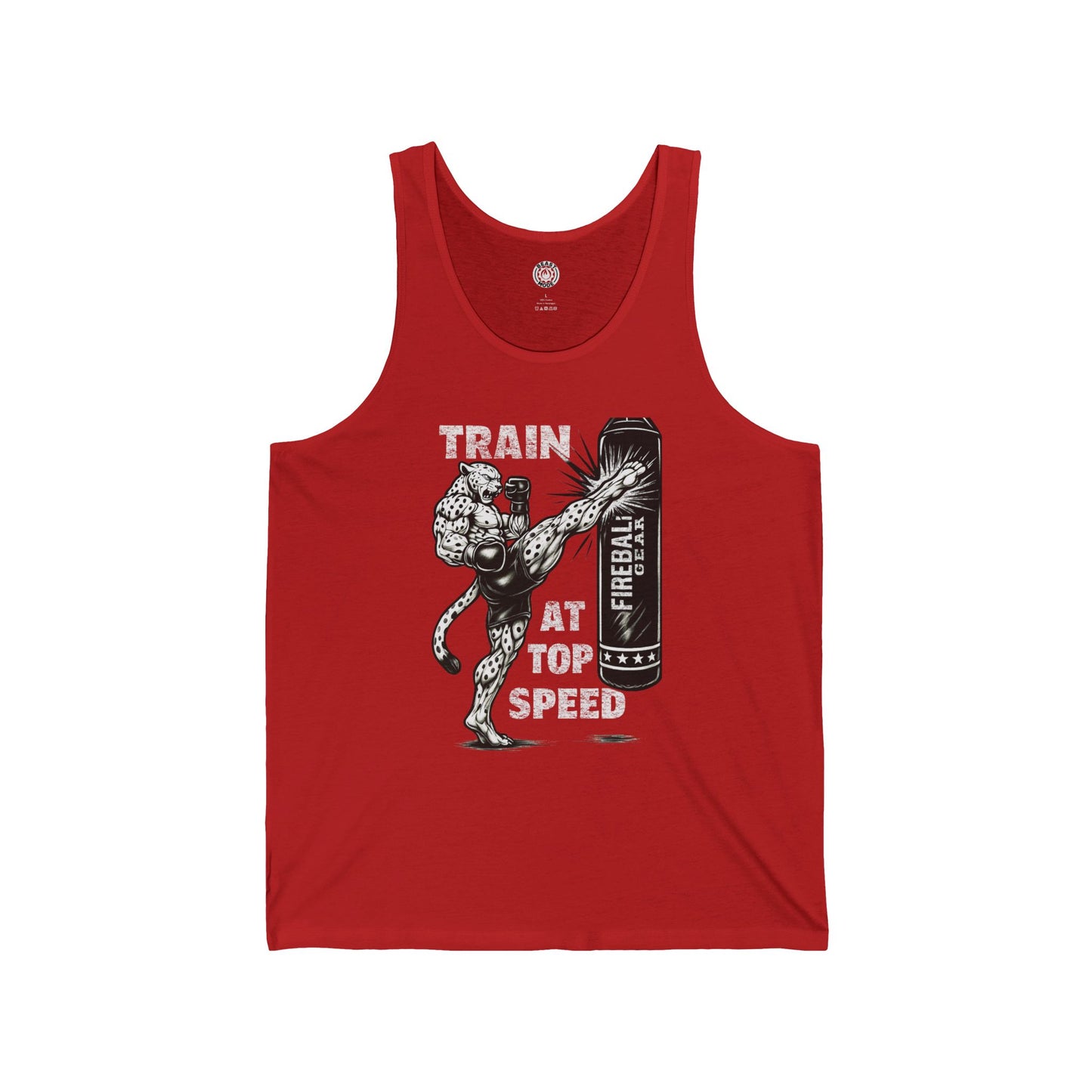 Beast Mode Series - Train at Top Speed - Unisex Jersey Tank Top