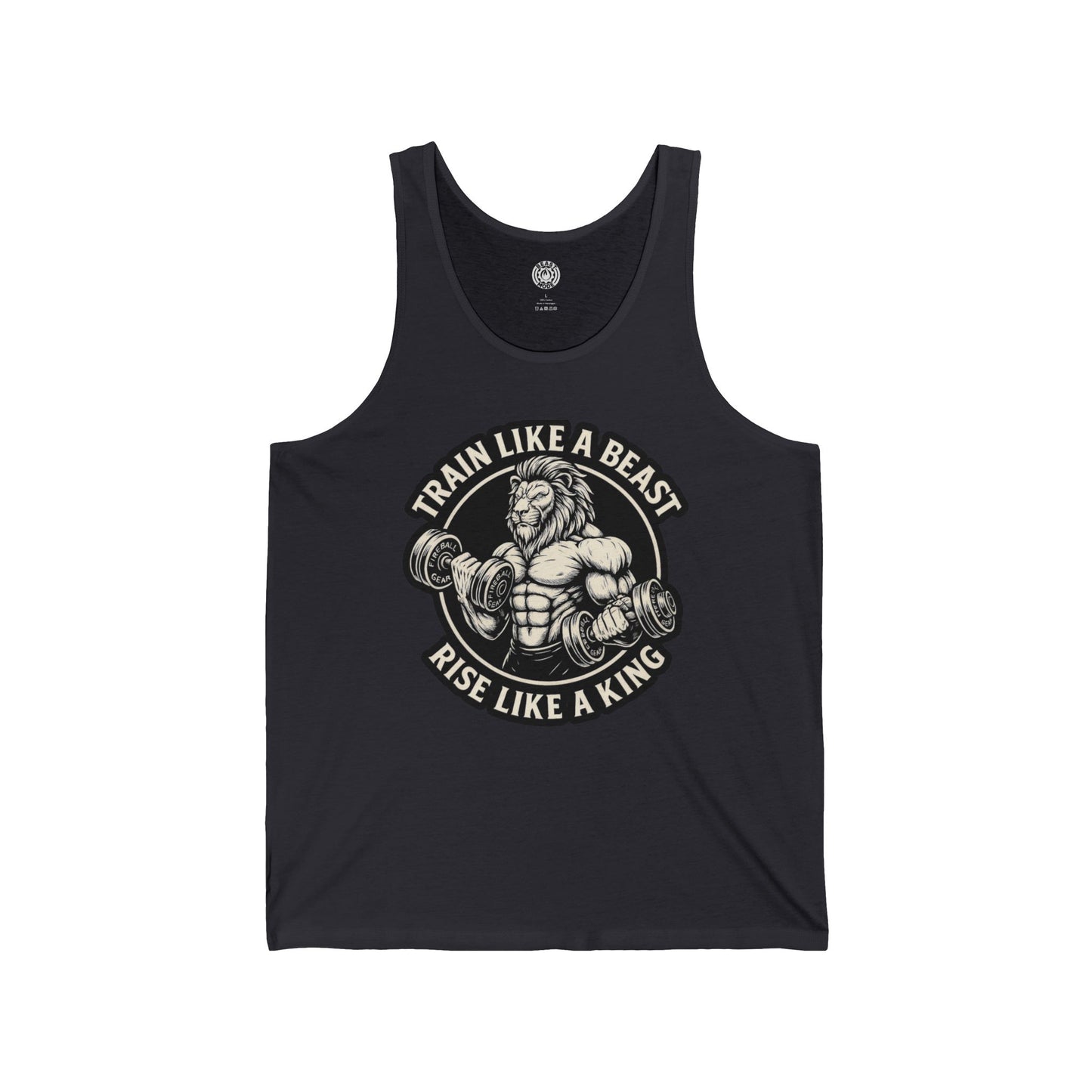 Beast Mode Series - Train Like a Beast, Rise Like a King - Unisex Jersey Tank Top