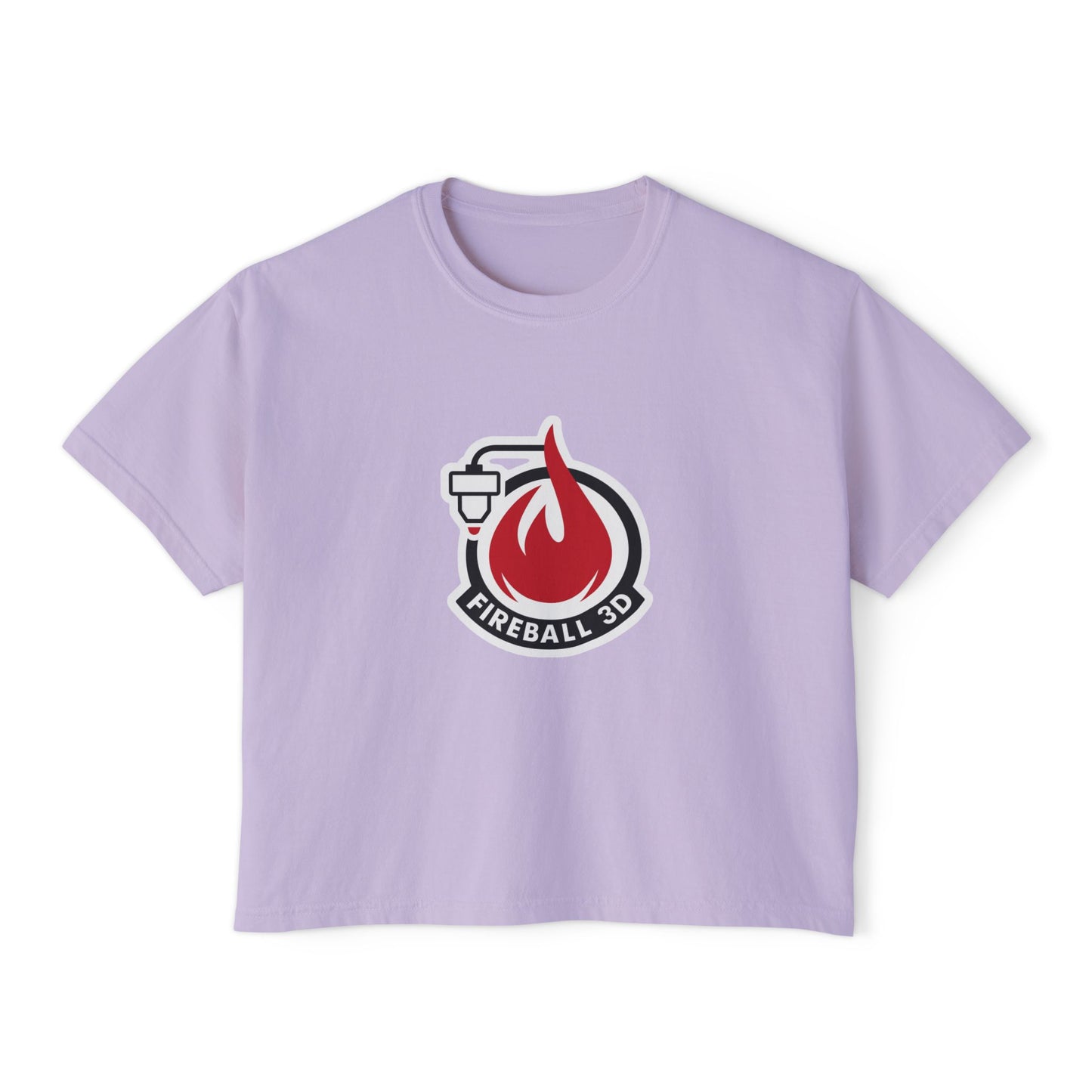 Fireball 3D Logo - Women’s Boxy T-shirt