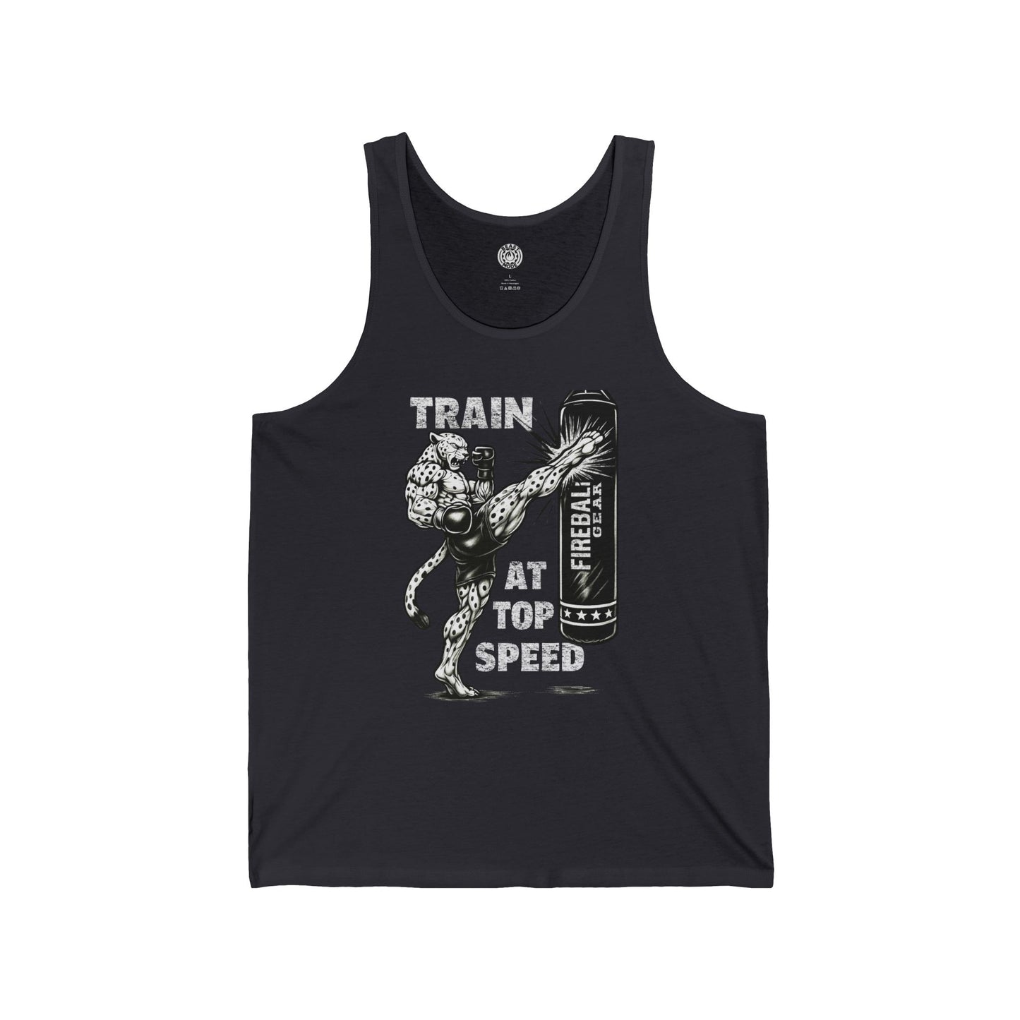 Beast Mode Series - Train at Top Speed - Unisex Jersey Tank Top