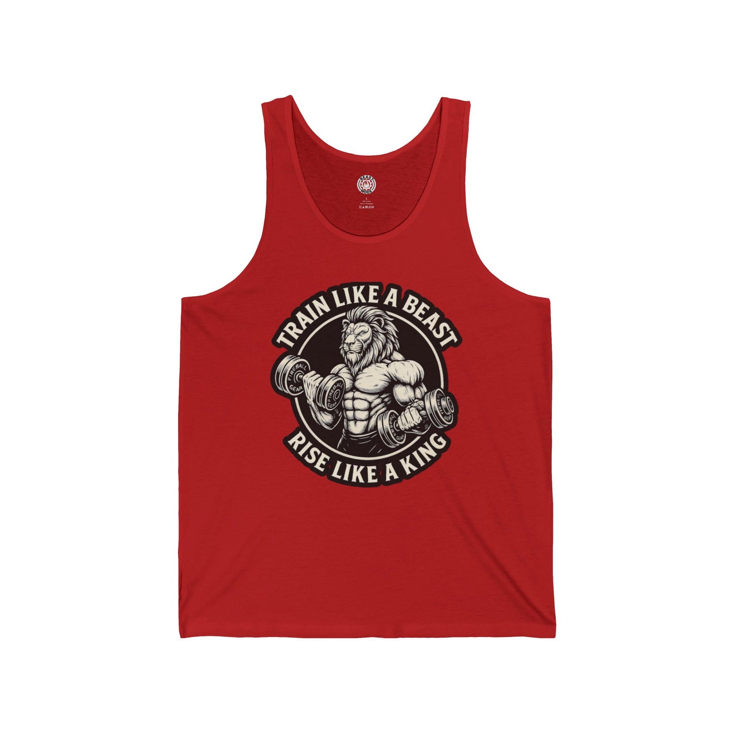Beast Mode Series - Train Like a Beast, Rise Like a King - Unisex Jersey Tank Top