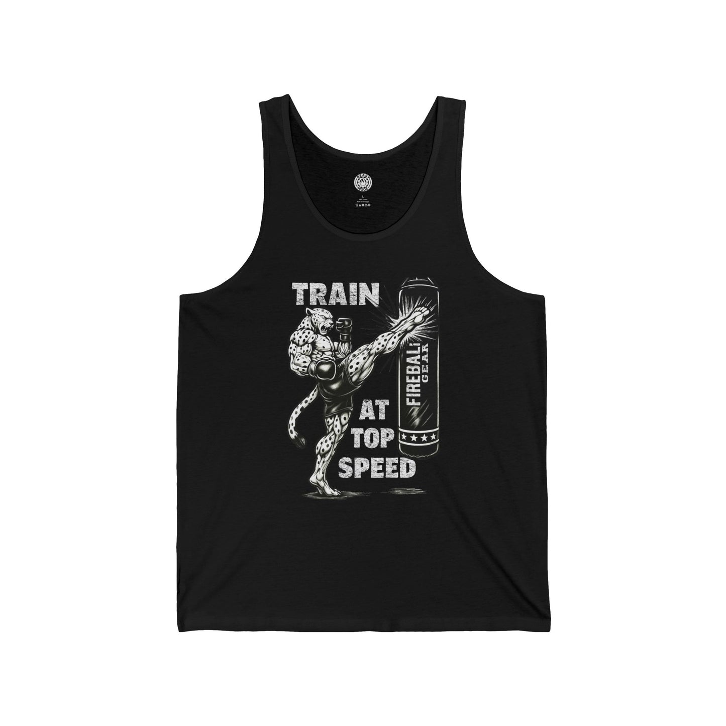 Beast Mode Series - Train at Top Speed - Unisex Jersey Tank Top