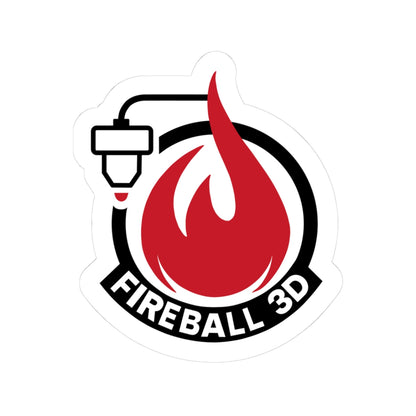 Fireball 3D - Logo Sticker
