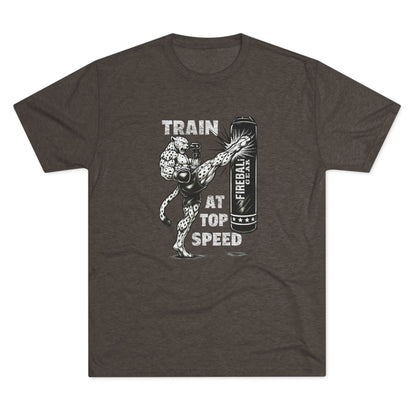 Beast Mode Series - Train at Top Speed - Fitness Triblend T-shirt
