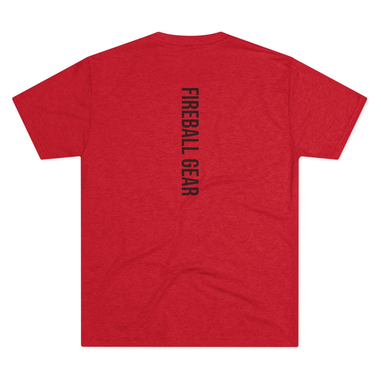 Fireball Gear - Flame & Gear Centered - Black - Fitness Triblend T-shirt