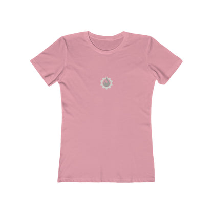 Fireball Gear - Flame & Gear - Gray & White - Women's Slim Fit - Fitness T-shirt