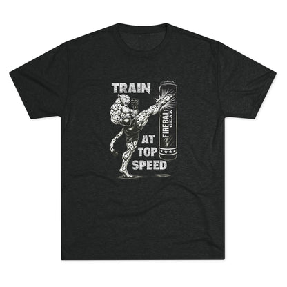 Beast Mode Series - Train at Top Speed - Fitness Triblend T-shirt
