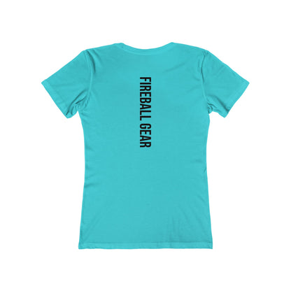 Fireball Gear - Flame & Gear - Black - Women's Slim Fit - Fitness T-shirt