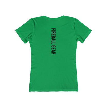 Fireball Gear - Flame & Gear - Black - Women's Slim Fit - Fitness T-shirt