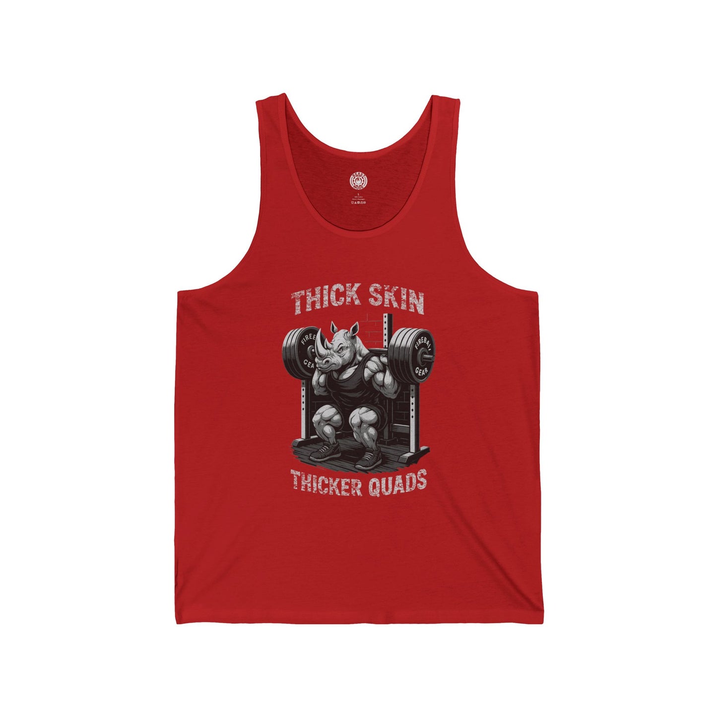 Beast Mode Series - Thick Skin, Thicker Quads - Fitness Jersey Tank Top