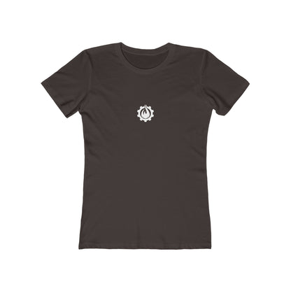 Fireball Gear - Flame & Gear - White - Women's Slim Fit - Fitness T-shirt