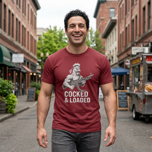 Cocked and Loaded - Humor T-shirt
