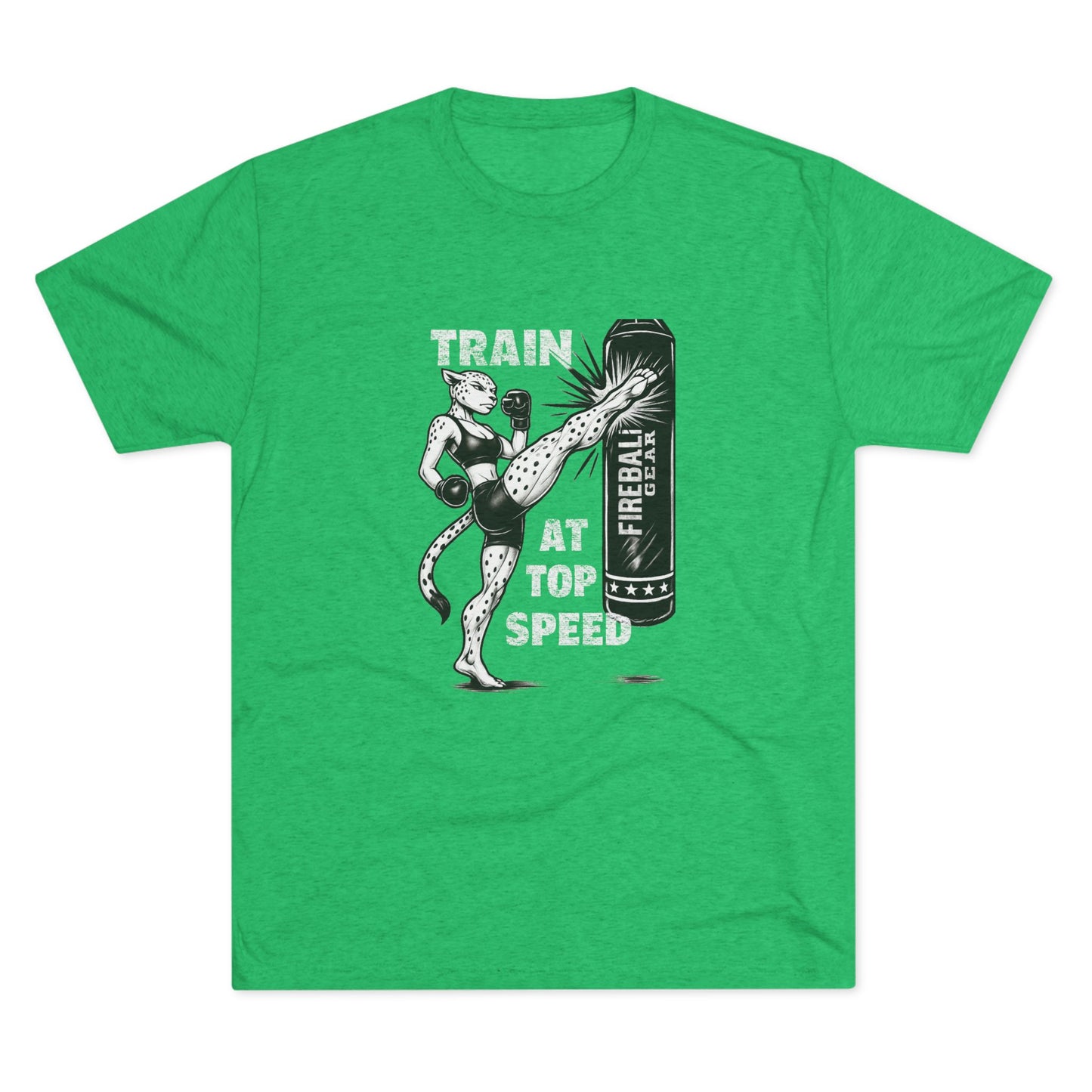 Beast Mode Series - Train at Top Speed Female - Fitness Triblend T-shirt