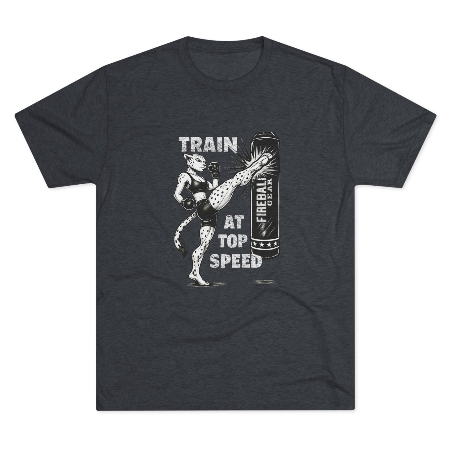 Beast Mode Series - Train at Top Speed Female - Fitness Triblend T-shirt