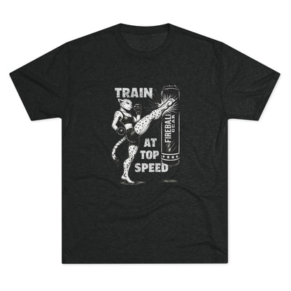 Beast Mode Series - Train at Top Speed Female - Fitness Triblend T-shirt