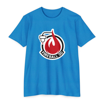 Fireball 3D Logo T-Shirt – Maker | 3D Printing Tee – Premium CVC – Fireball Gear
