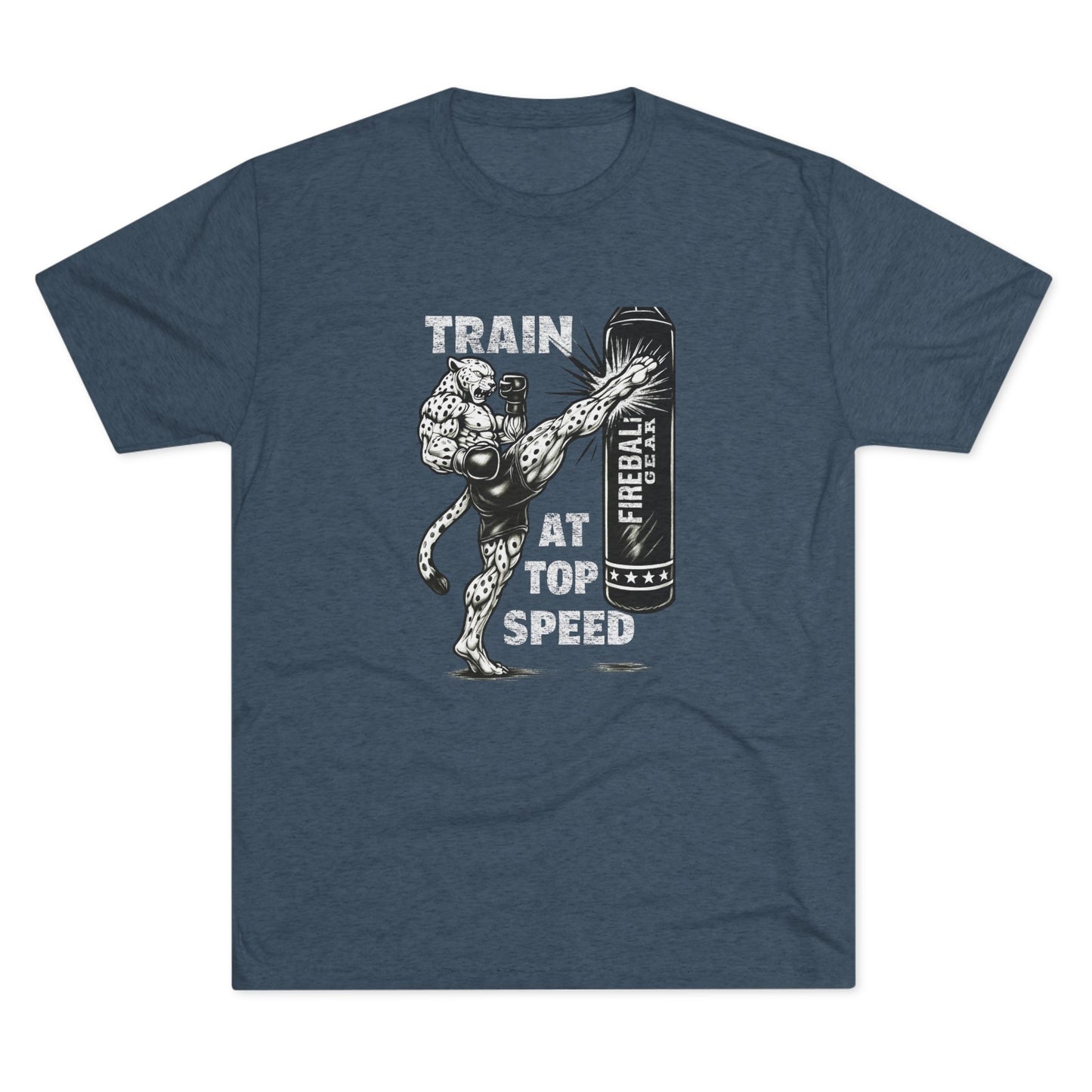 Beast Mode Series - Train at Top Speed - Fitness Triblend T-shirt