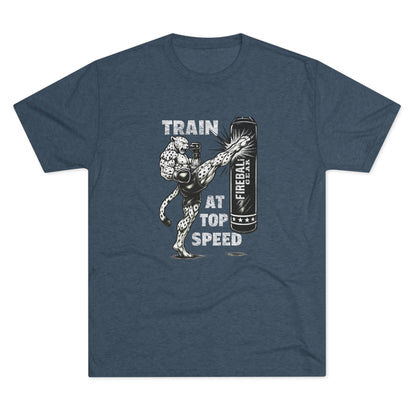 Beast Mode Series - Train at Top Speed - Fitness Triblend T-shirt