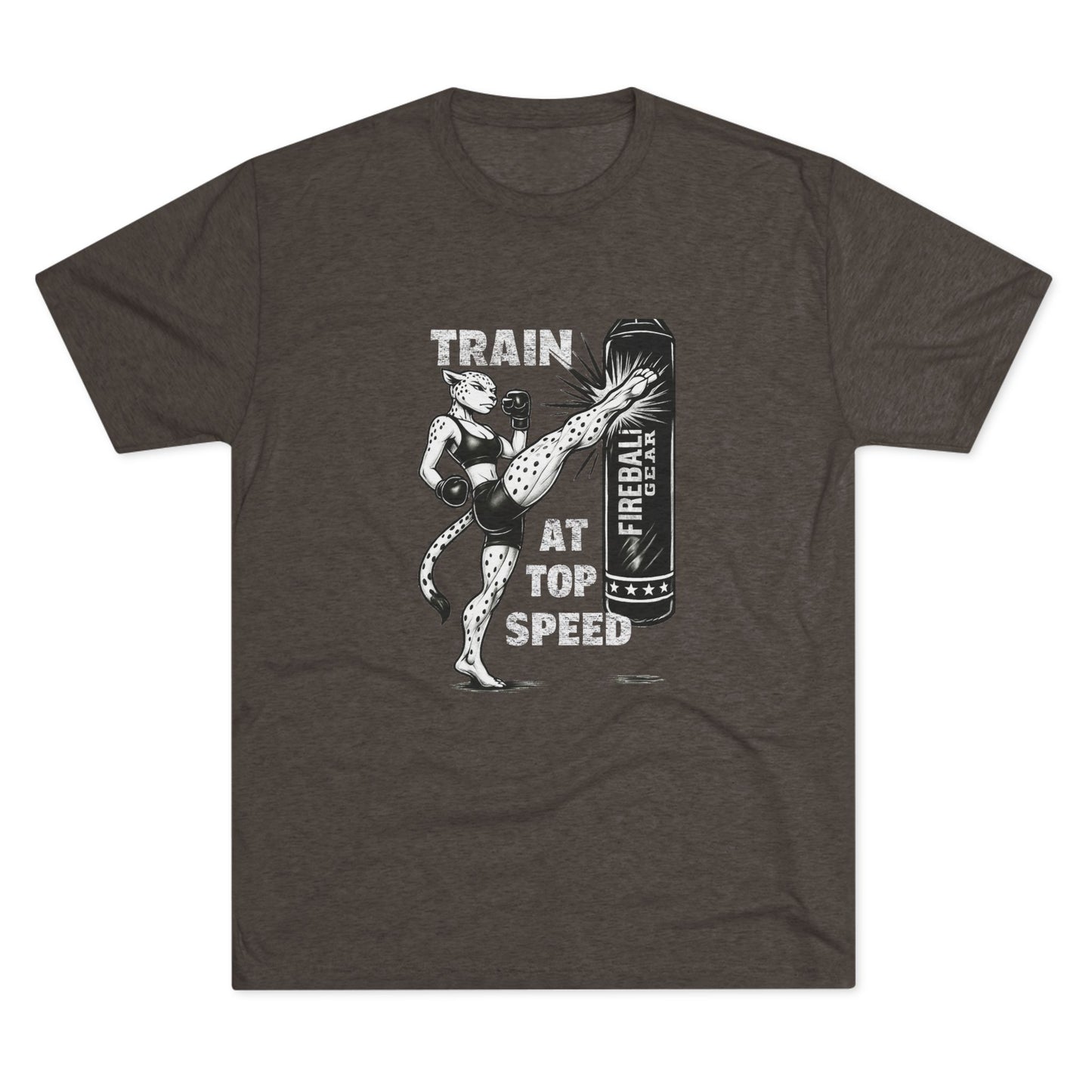 Beast Mode Series - Train at Top Speed Female - Fitness Triblend T-shirt