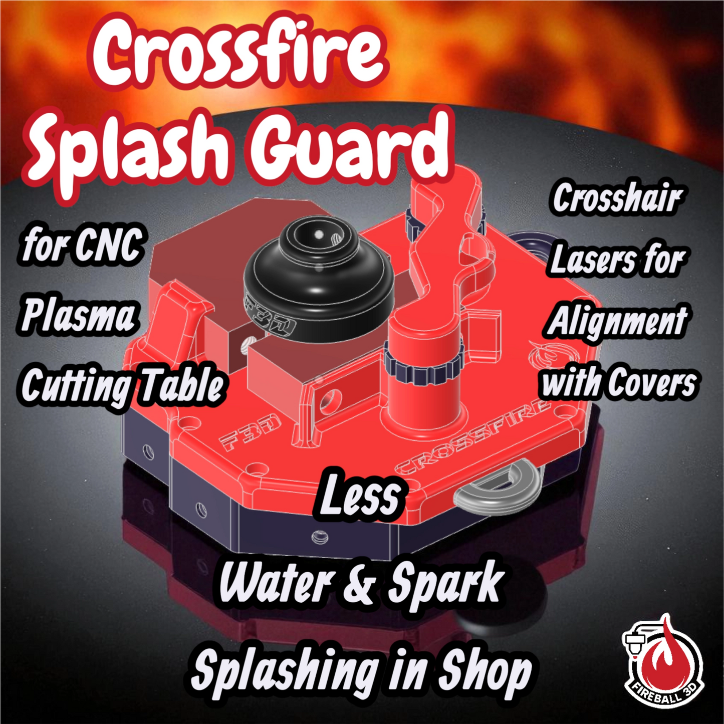 Crossfire Splash Guard and Laser Targeting